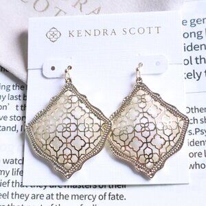 Kendra Scott Kirsten Gold Filigree Drop Earrings